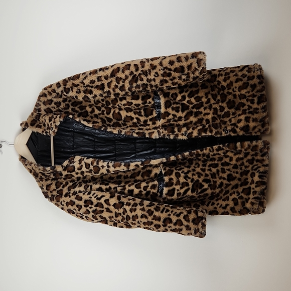 Daisy Fuentes Faux Fur Riversible Women's Coat - Picture 2 of 5